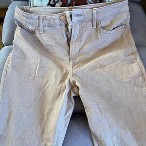 Peach Trousers Super High Rise Flare LC LAUREN CONRAD